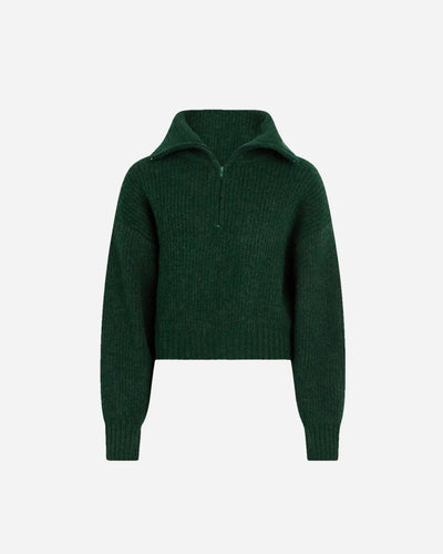 Berna Half Zip Knit - Green - Munk Store