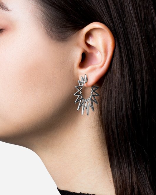 Big Sun Earring - Sterling Sølv - Munk Store