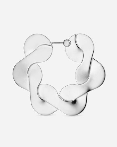 Big Wavy Hoop - Silver - Munk Store