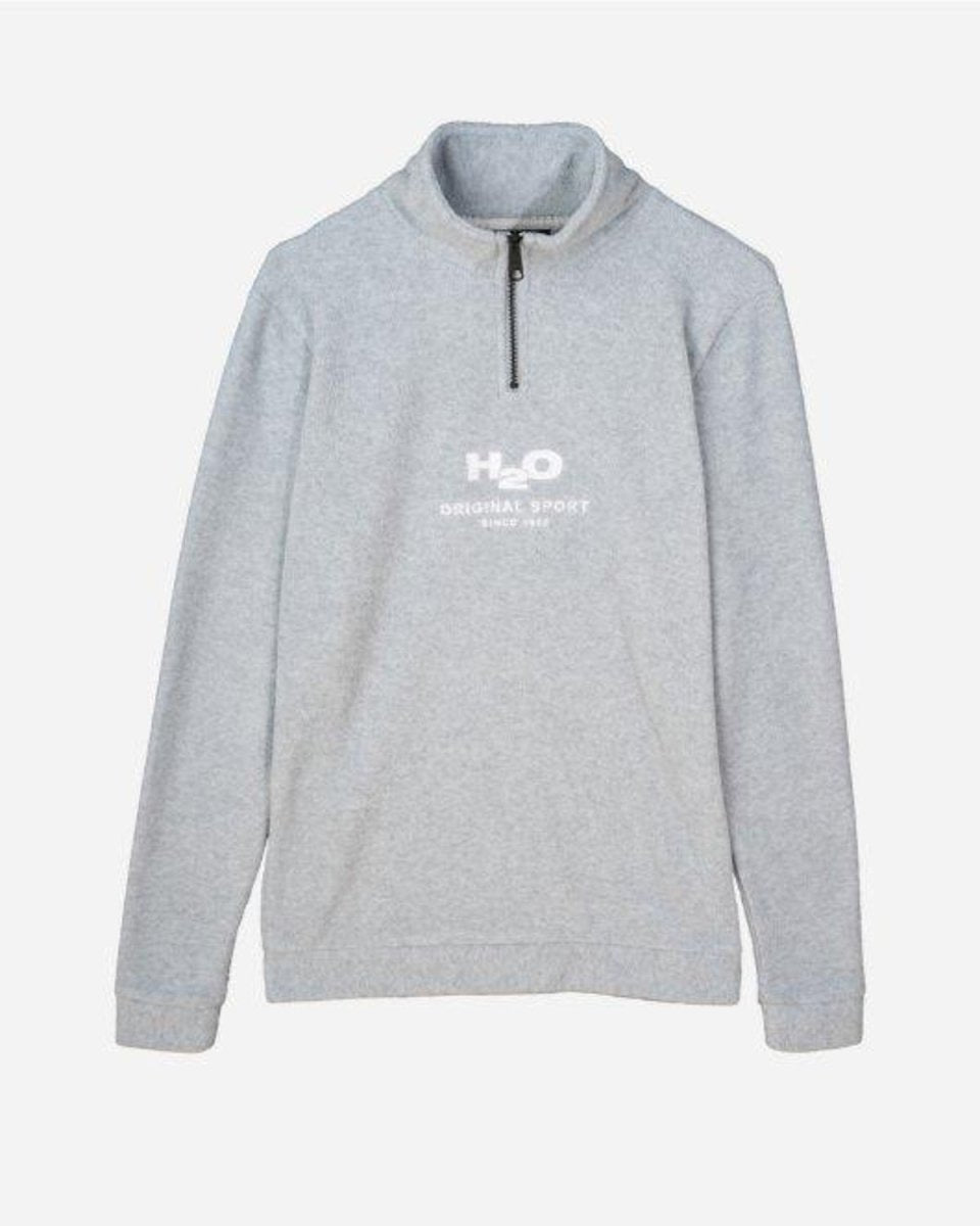 Blåvand Fleece Half Zip - Lt. Grey Mel - Munk Store