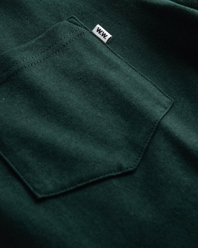 Bobby pocket T-shirt - Dark Green - Munk Store