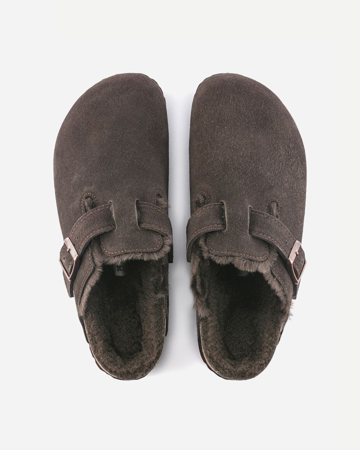 Boston Shearling Suede Leather/Fur Regular - Mocca