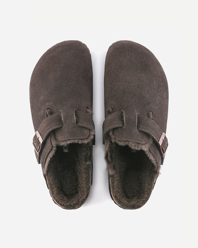 Boston Shearling Suede Leather/Fur Regular - Mocca