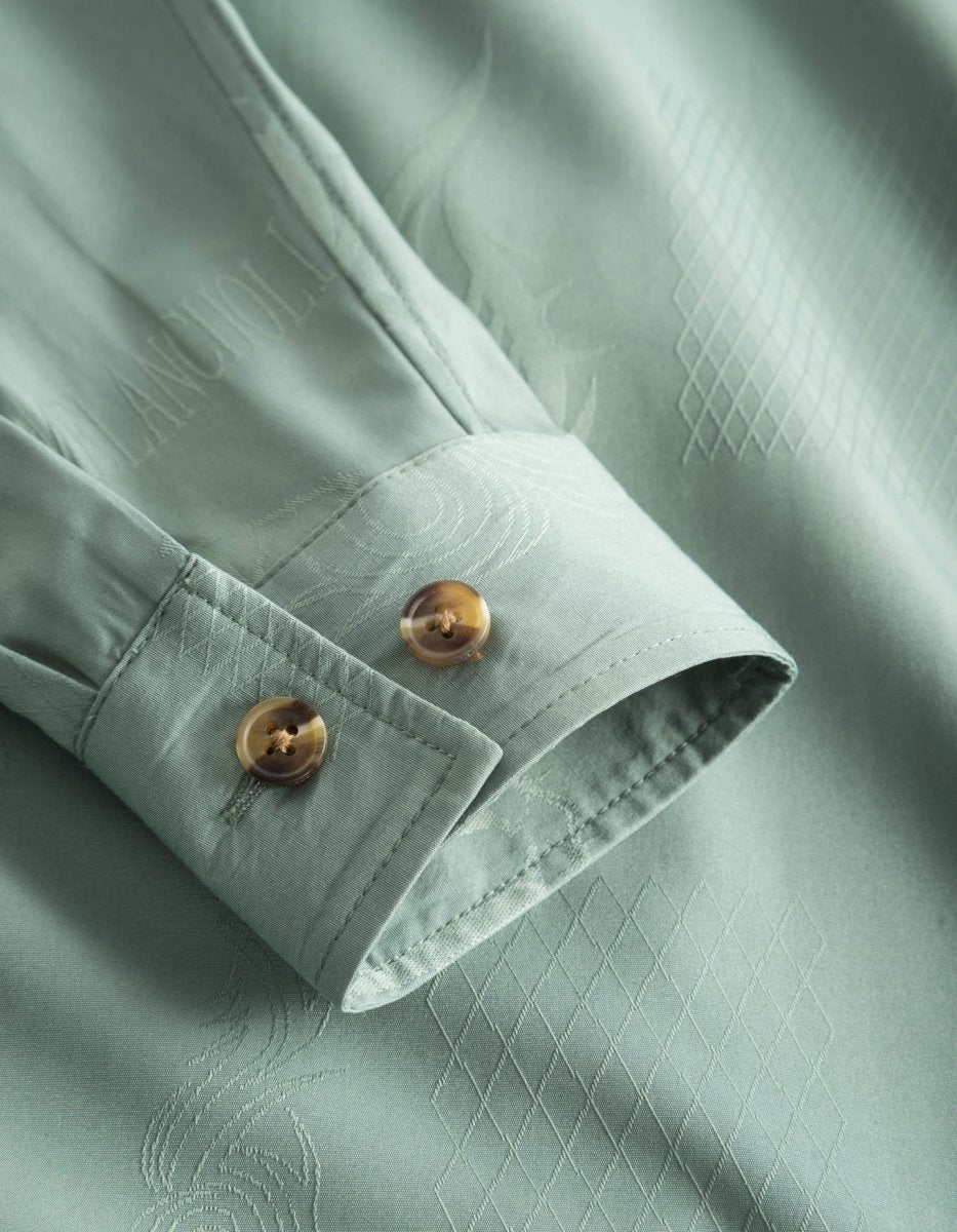Boxy Shirt Long Sleeve - Dusty Green - Munk Store