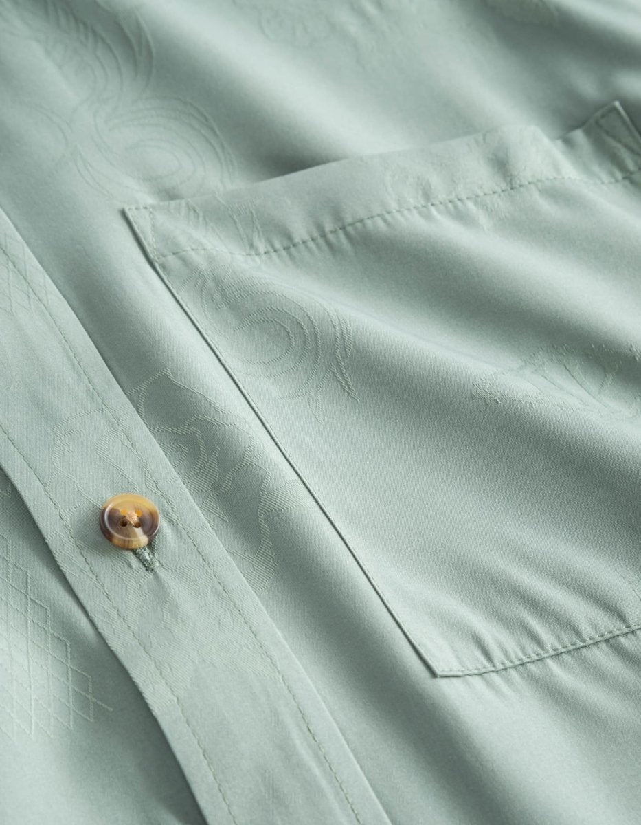 Boxy Shirt Long Sleeve - Dusty Green - Munk Store