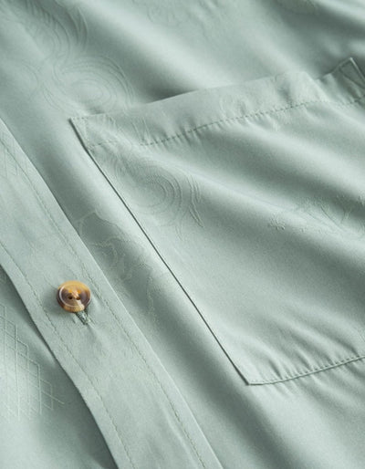 Boxy Shirt Long Sleeve - Dusty Green - Munk Store