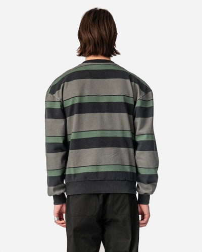 Bulky Crew - Dark Tonal Stripe - Munk Store