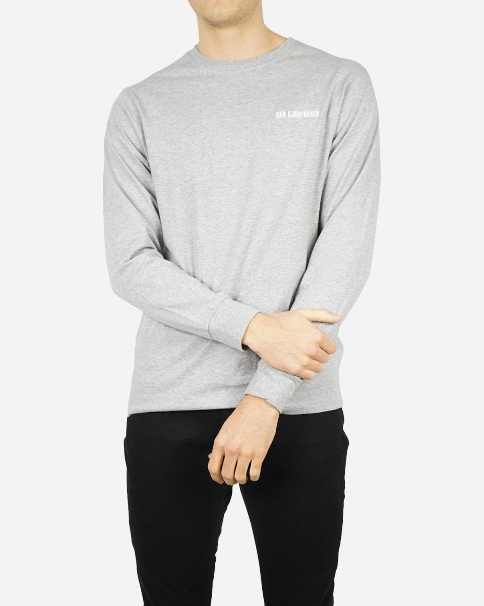 Casual Long Sleeve Tee - Grey Melange - Munk Store