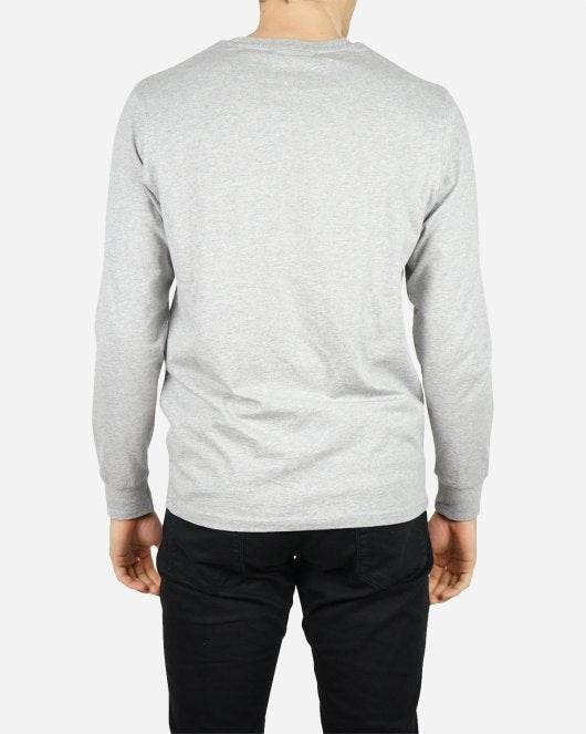 Casual Long Sleeve Tee - Grey Melange - Munk Store