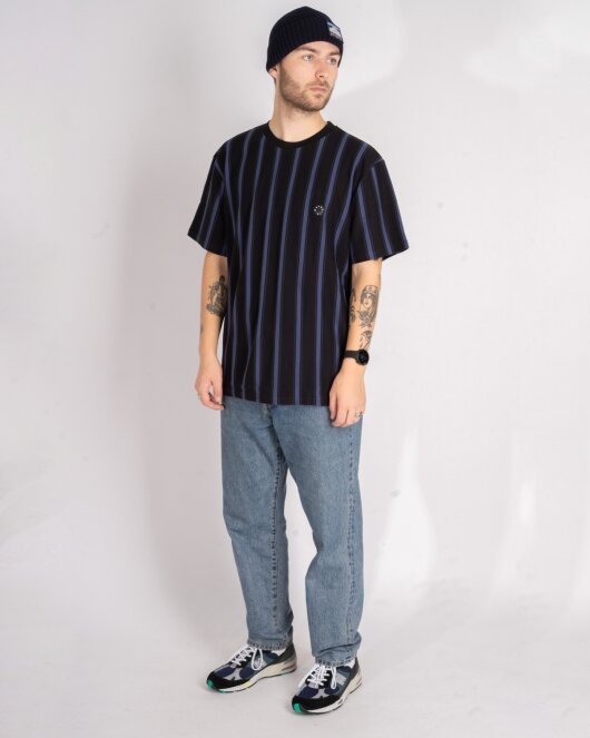 Century Stripe Tee - Black - Munk Store