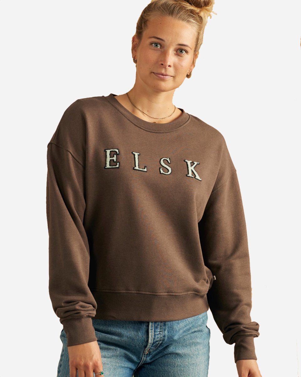 Chenille Ørum Sweatshirt - Dark Oak - Munk Store