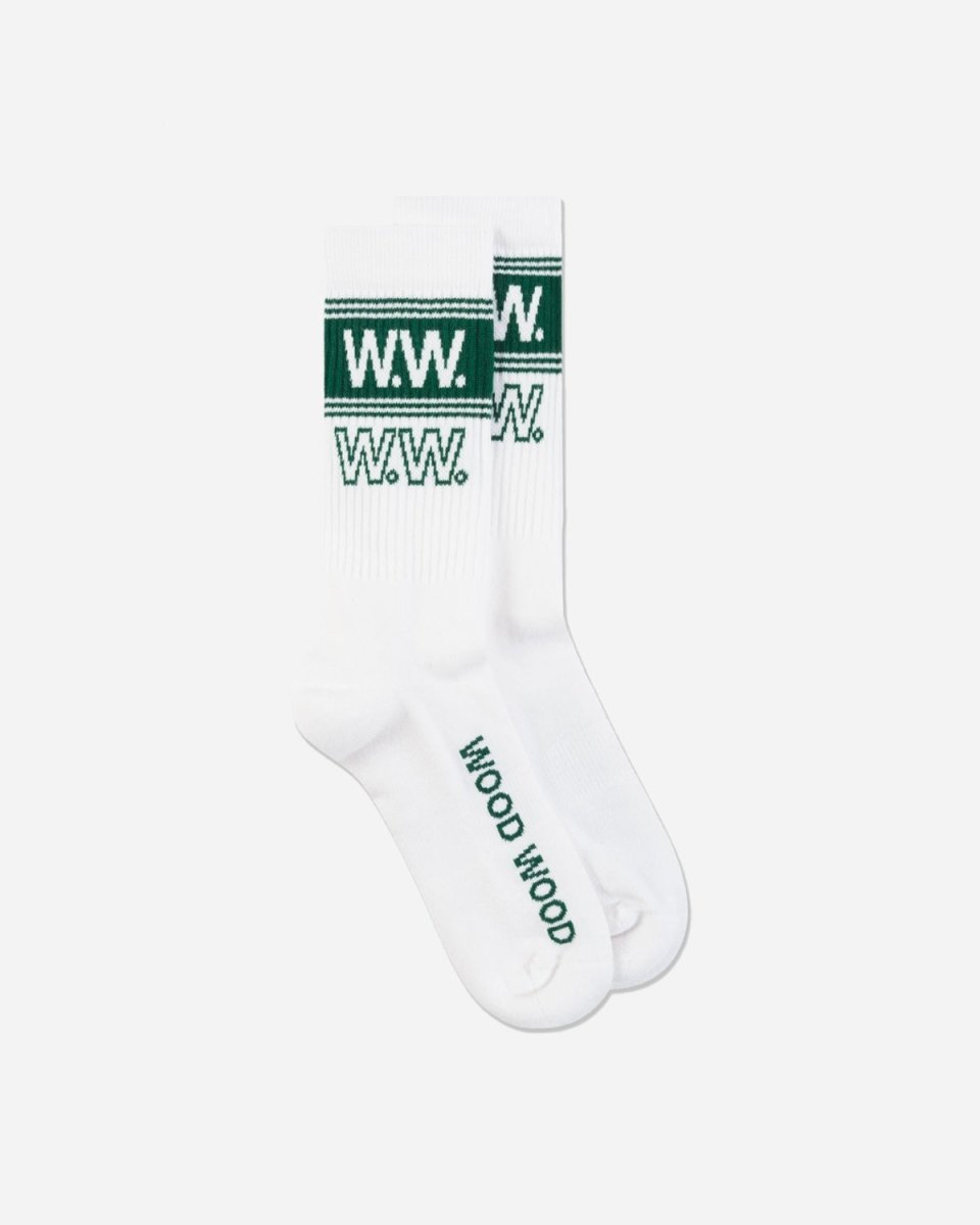 Colton Logo Sport Socks - White - Munk Store