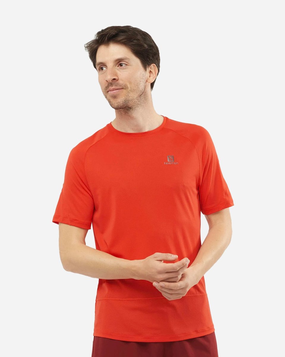 Cross Run Tee - Fiery Red - Munk Store