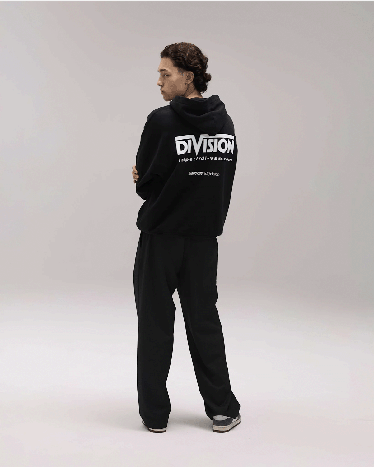 Bareen X (Di)Vision Oversize Hoodie - Black