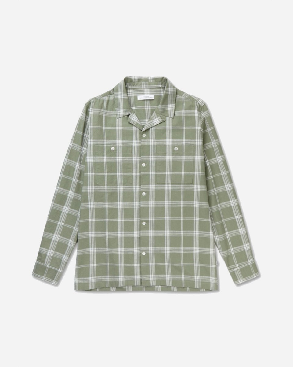 Dylan Check Shirt - Light Green - Munk Store