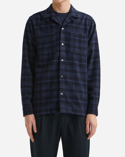 Dylan wool shirt - Dusty Blue - Munk Store