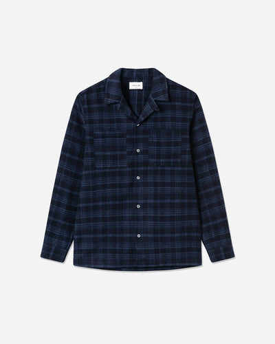 Dylan wool shirt - Dusty Blue - Munk Store