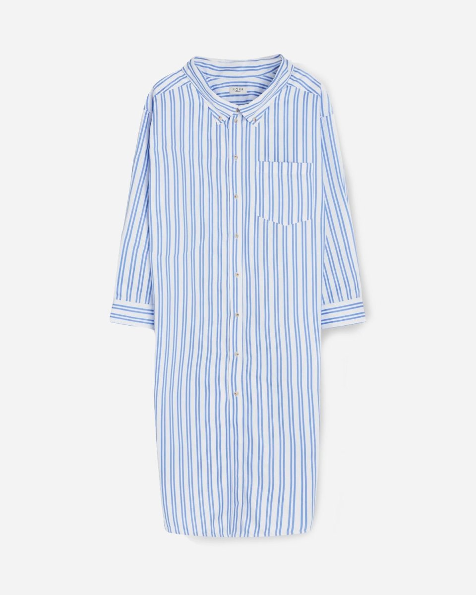 Elise Shirt Dress - Blue Stripe - Munk Store