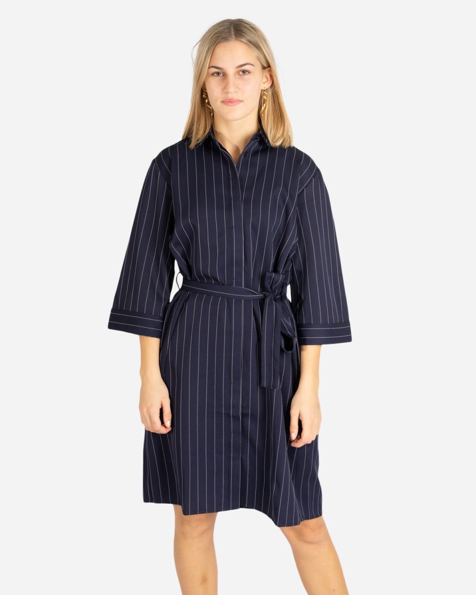 Ellis shirt dress - Blue Stripe - Munk Store