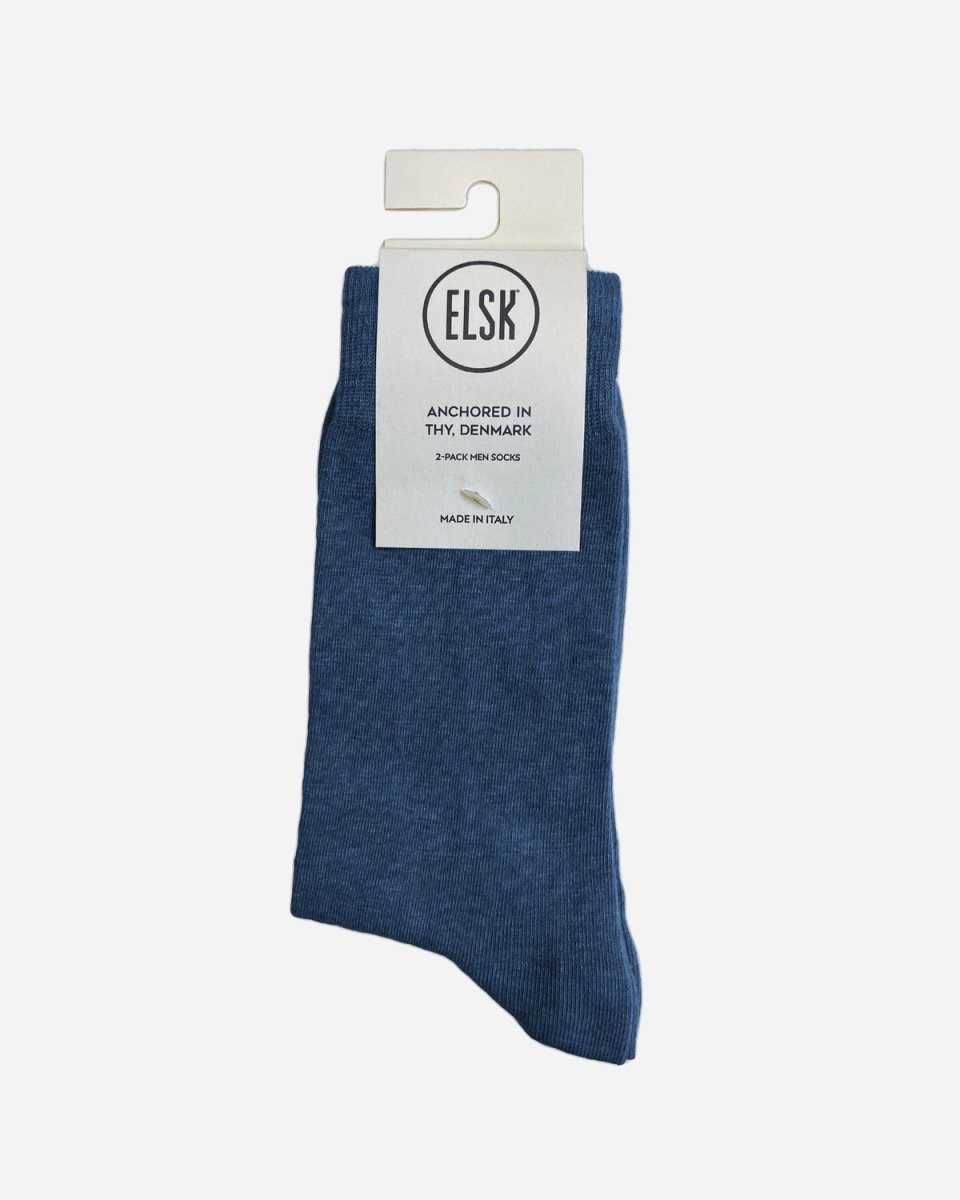 ELSK® EIK SOCKS. 2-PACK - Dark Blue - Munk Store