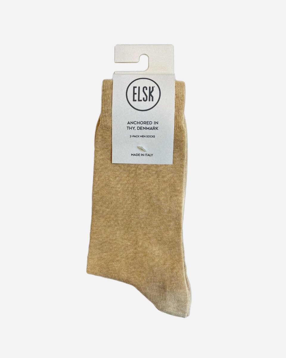 ELSK® EIK SOCKS. 2-PACK - WARM SAND - Munk Store