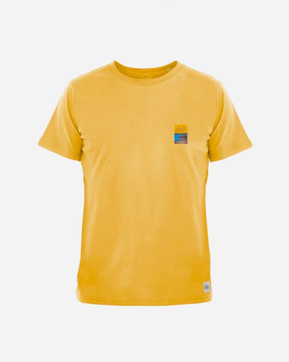 ELSK® PCH BAGSØ BRUSHED MEN'S T-SHIRT - YELLOW - Munk Store