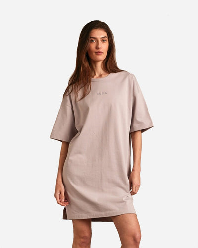 ELSK® PURE EMB THILDA TUNG DRESS - DUSTY PURPLE - Munk Store