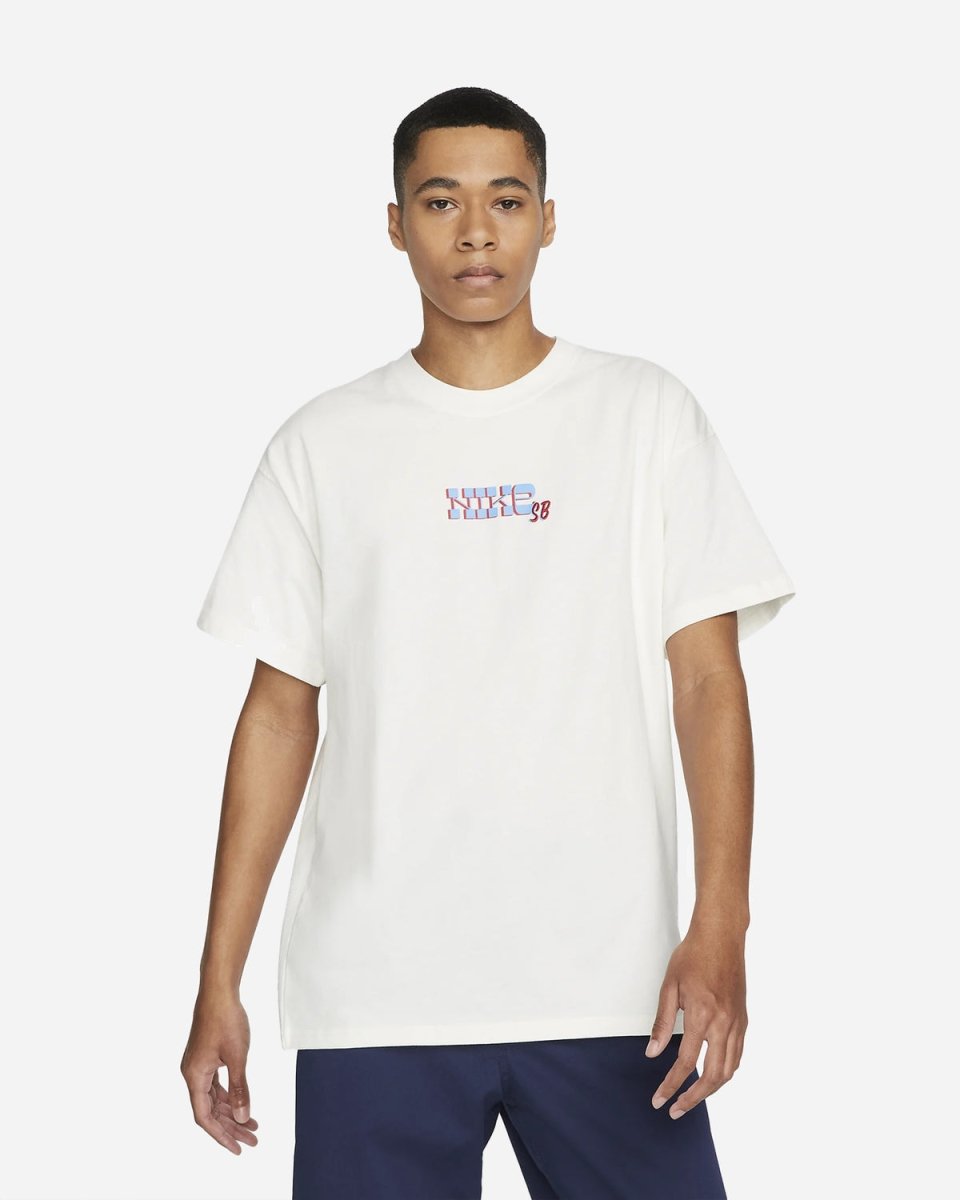 Emb Block Tee - Sail - Munk Store