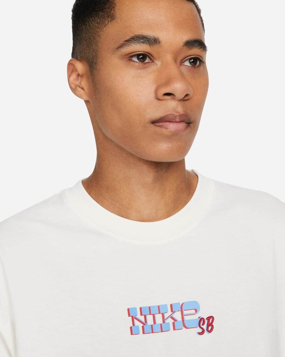 Emb Block Tee - Sail - Munk Store