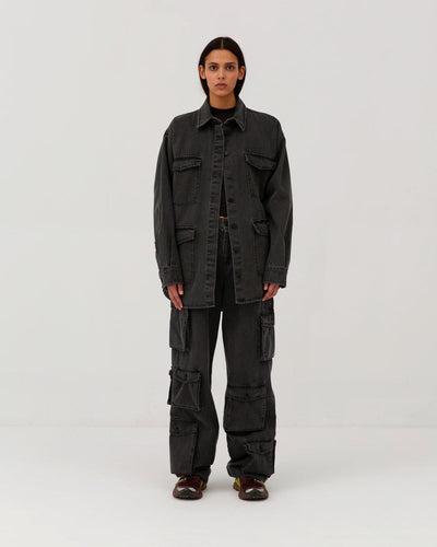 Classic Jeans Shirt - Washed Black