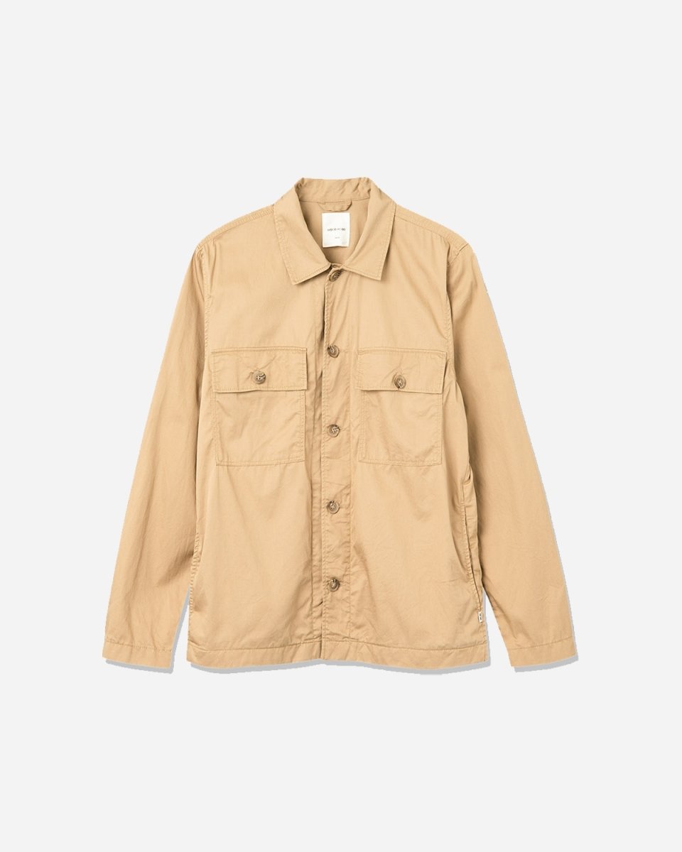 Fabian twill overshirt - Khaki - Munk Store