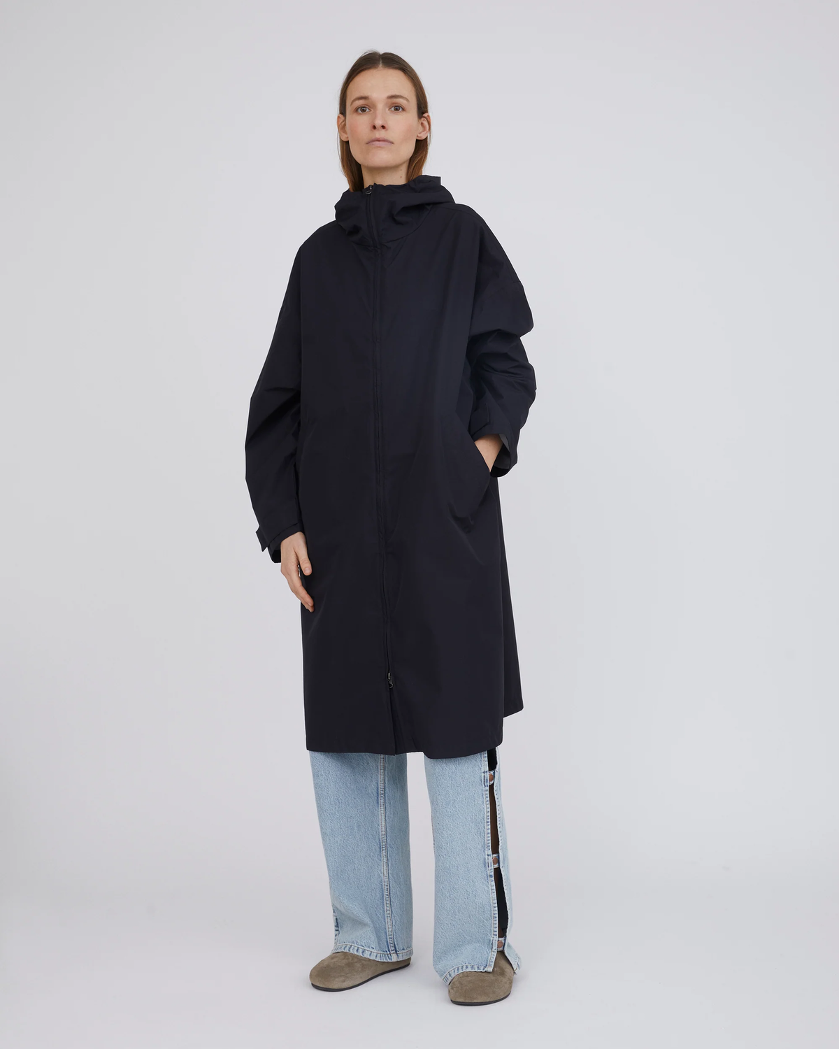 Squirrel Rain Coat - Black