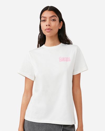 Basic Jersey Nightclub Relaxed T-shirt - Egret