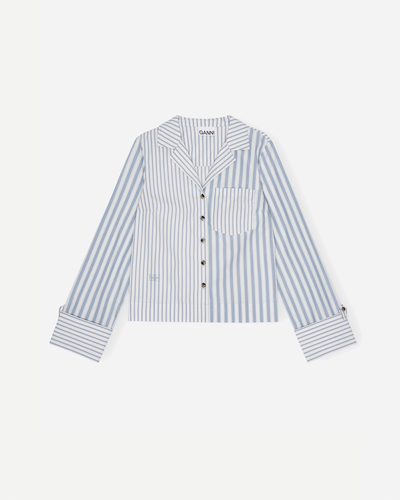 Stripe Cotton Shirt - Egret