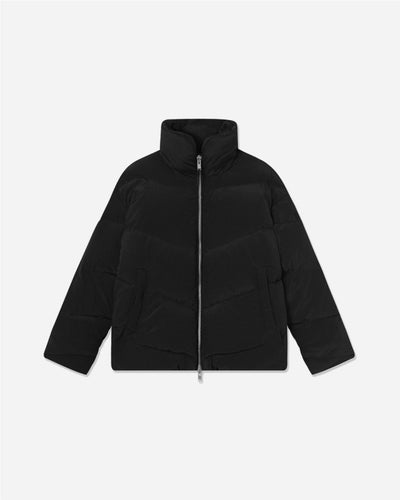 Gemma Tech Stripe Down Jacket - Black - Munk Store