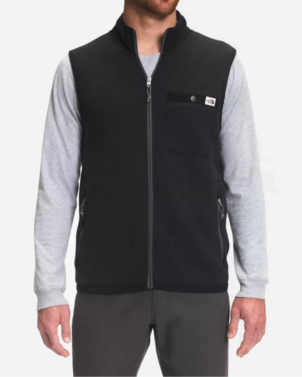 Gordon Lyons Full zip Vest - Black Heather - Munk Store