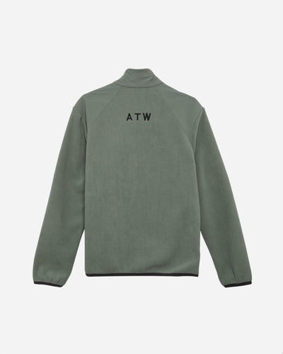 Halo Paneled Fleece Jacket - Agave Green