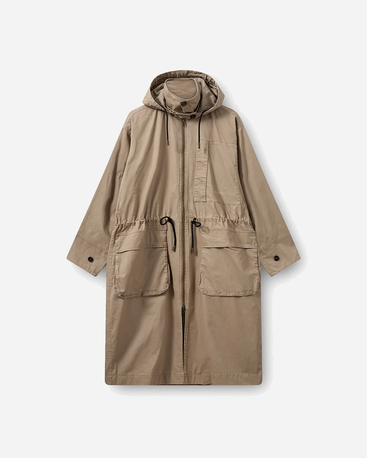Sherlock Coat - Sand/Dark Green Moss