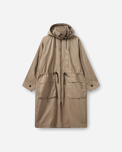 Sherlock Coat - Sand/Dark Green Moss