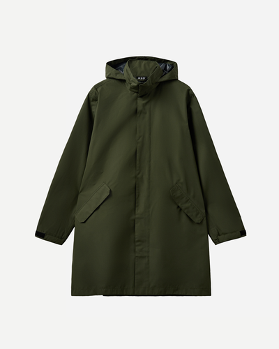 Rømø LW Rain Long Jacket - Army