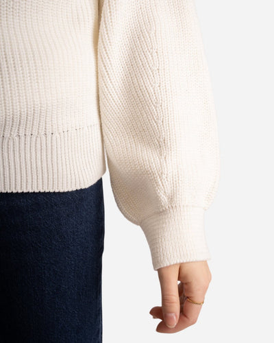 Half Zip Sweater - White - Munk Store