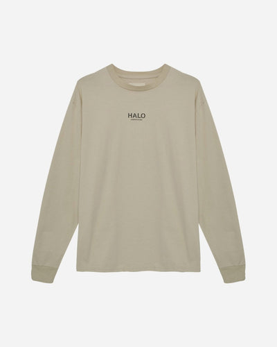 Halo Heavy Graphic T-Shirt L/S - Oyster Gray - Munk Store