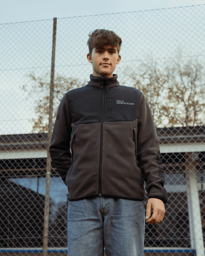 HALO Blocked Zip Fleece - Raven