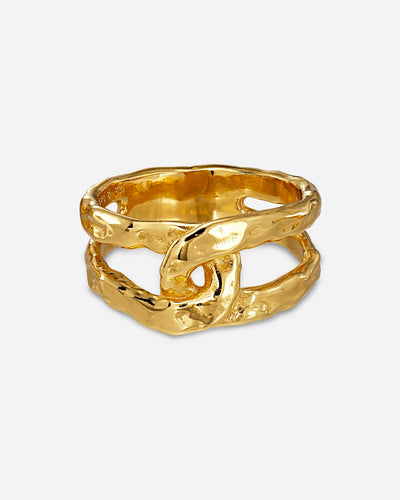 Space Twist Ring - Gold