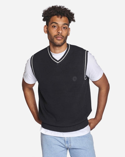 Karl Knit Vest - Black - Munk Store