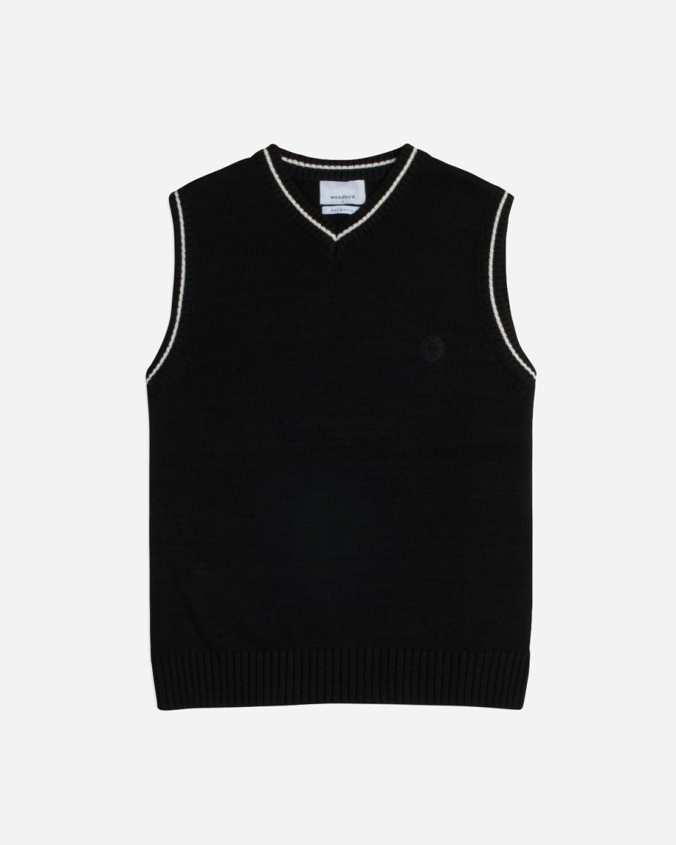 Karl Knit Vest - Black - Munk Store