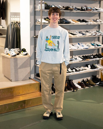 Keep On Hiking Sweatshirt - Ash Heather - Munk Store