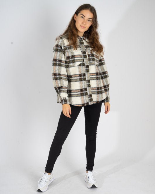 Krista shirt - Beige Check - Munk Store