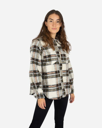 Krista shirt - Beige Check - Munk Store