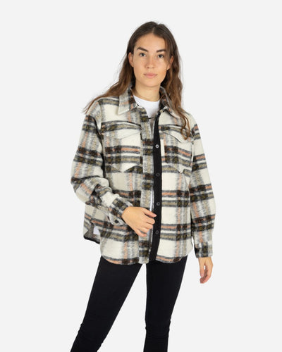 Krista shirt - Beige Check - Munk Store